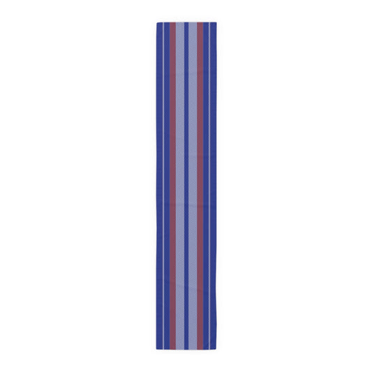 Table Runner | Bright Blue & Orange | Stripe
