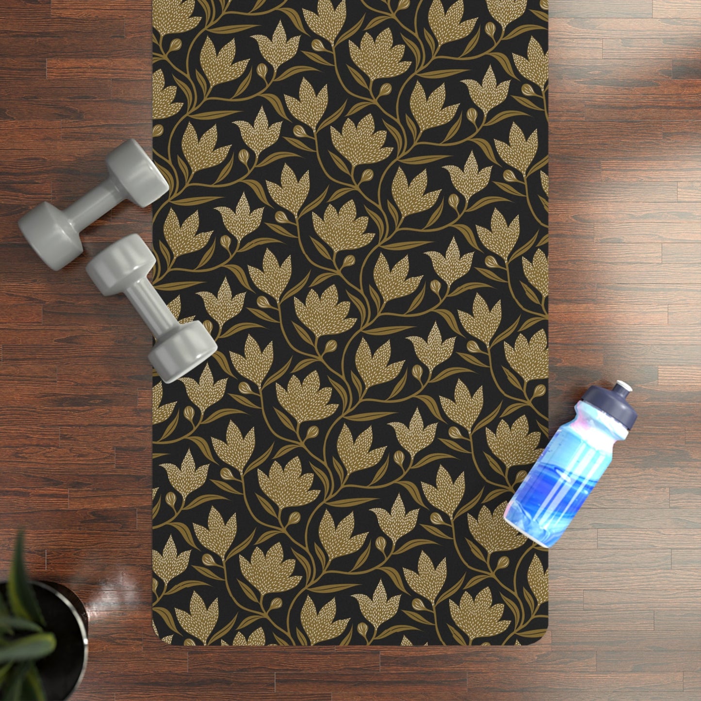 Yoga Mat | Black & Gold | Magnolia