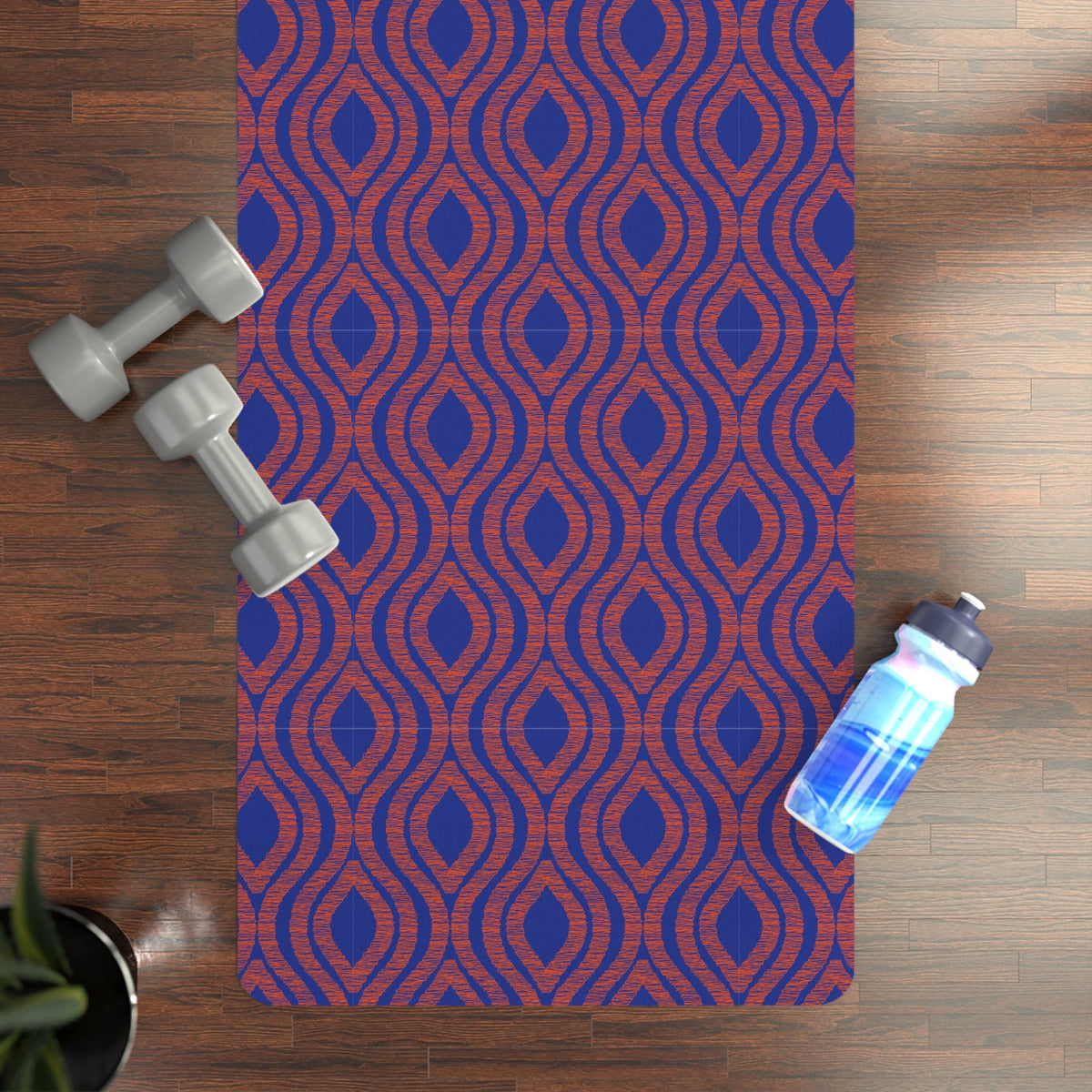 Yoga Mat | Bright Blue & Orange | Ogee