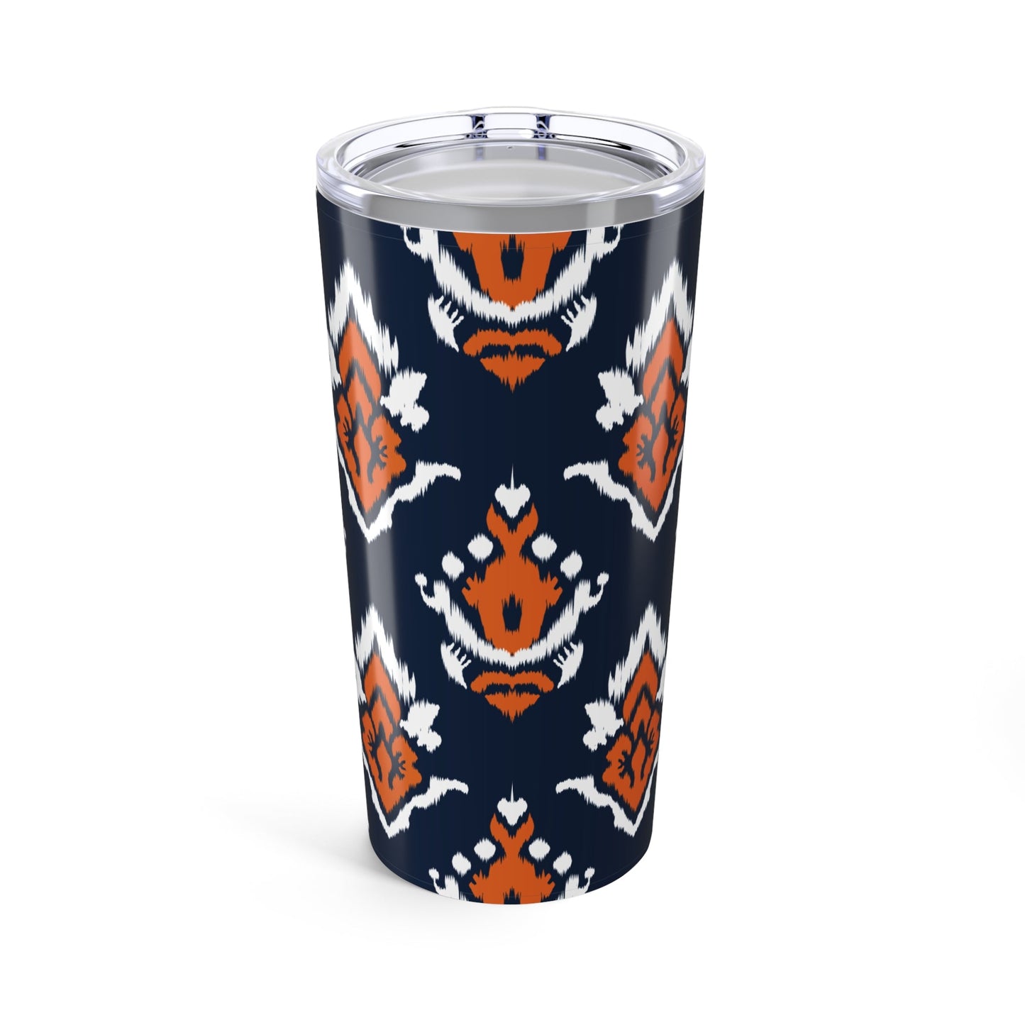 Tumbler | Orange & Blue | Ikat