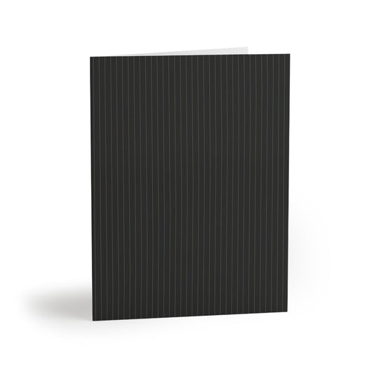Notecards | Black & Gold | Pinstripe
