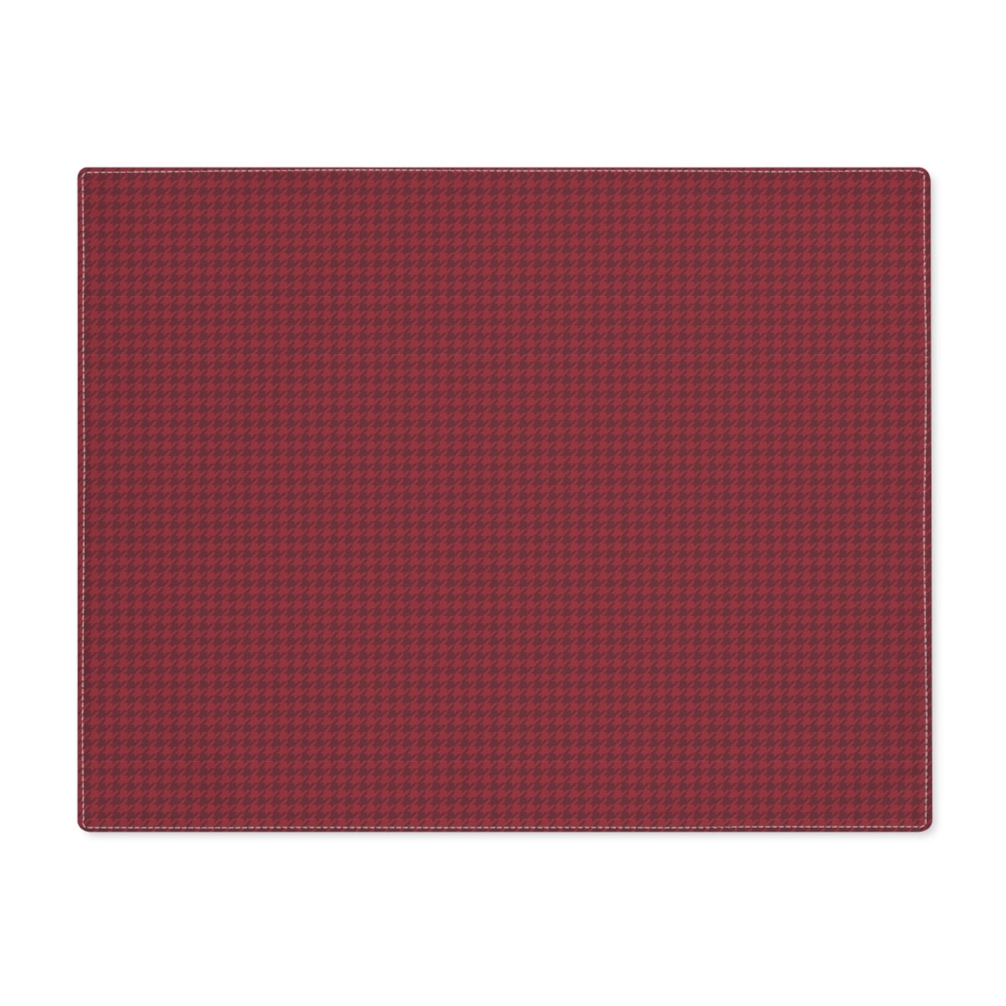 Placemat | Maroon & White | Houndstooth