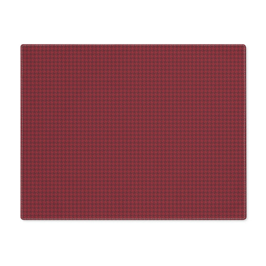 Placemat | Maroon & White | Houndstooth