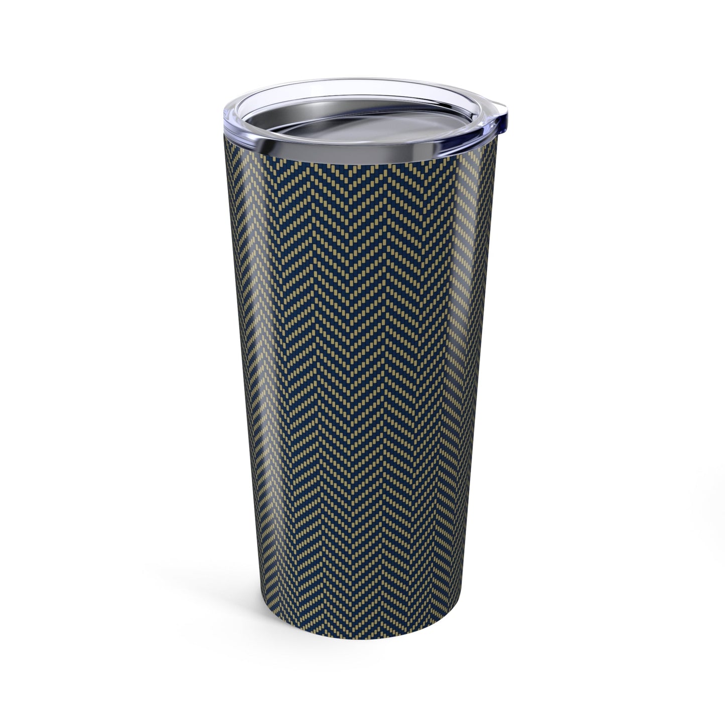 Tumbler | Blue & Gold | Herringbone