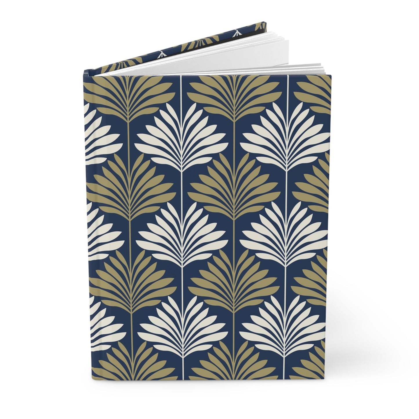 Hardcover Journal | Blue & Gold | Deco