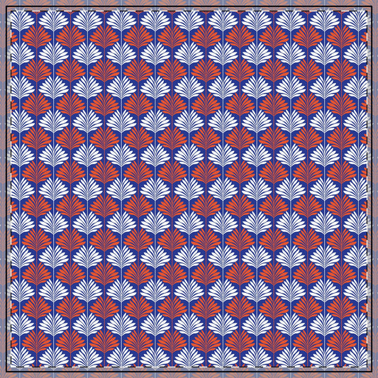 Tablecloth | Bright Blue & Orange | Deco