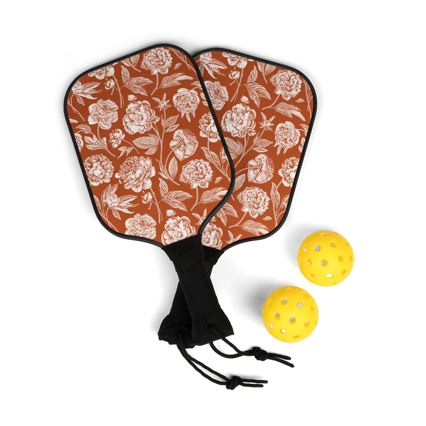 Pickleball Paddle Kit | Dark Orange & White | Peony