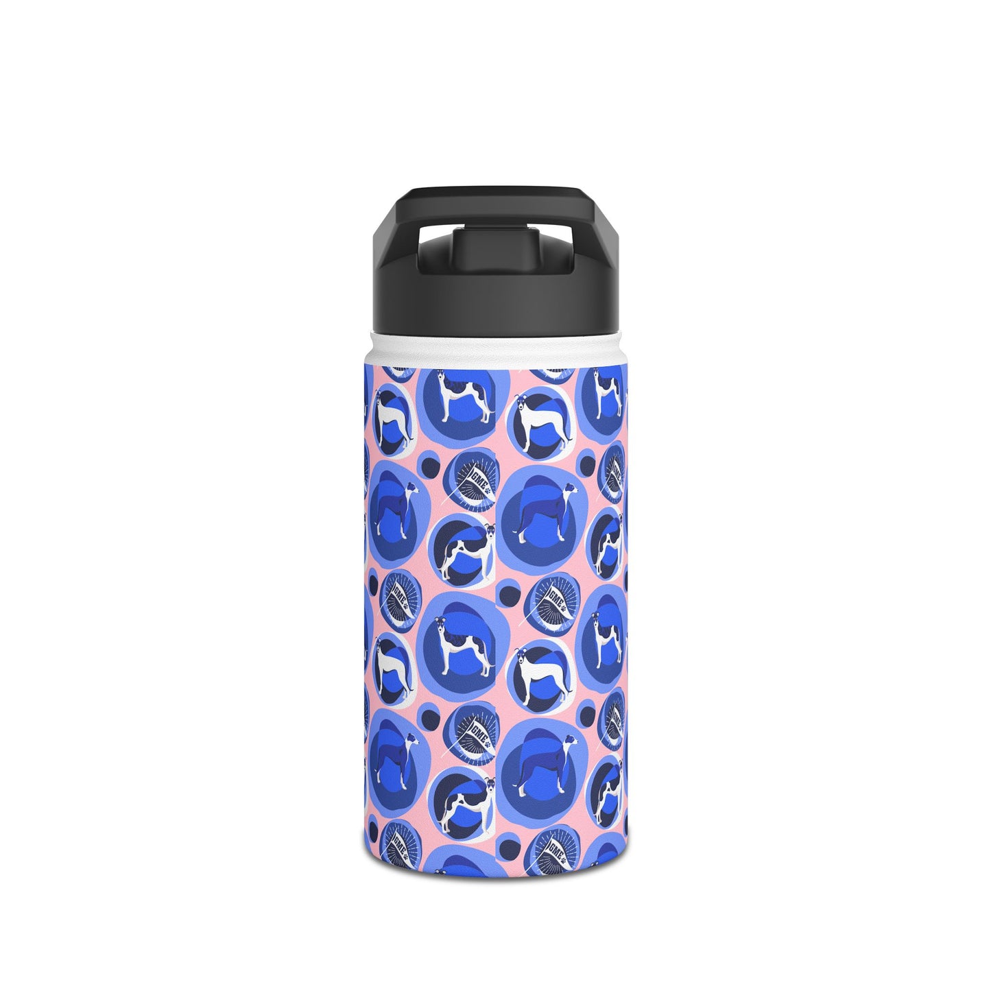 Insulated Water Bottle | Greyhounds | Pink Bubbles
