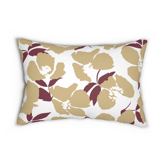 Pillow | Maroon & Gold | Poppy