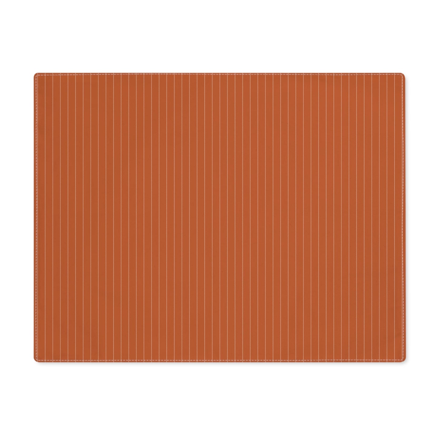 Placemat | Dark Orange & White | Pinstripe