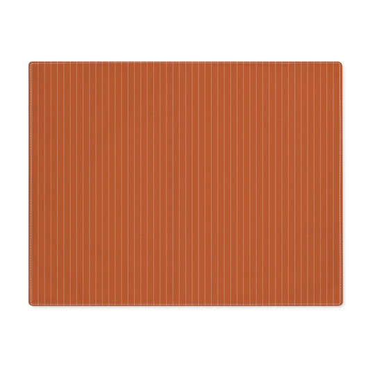 Placemat | Dark Orange & White | Pinstripe