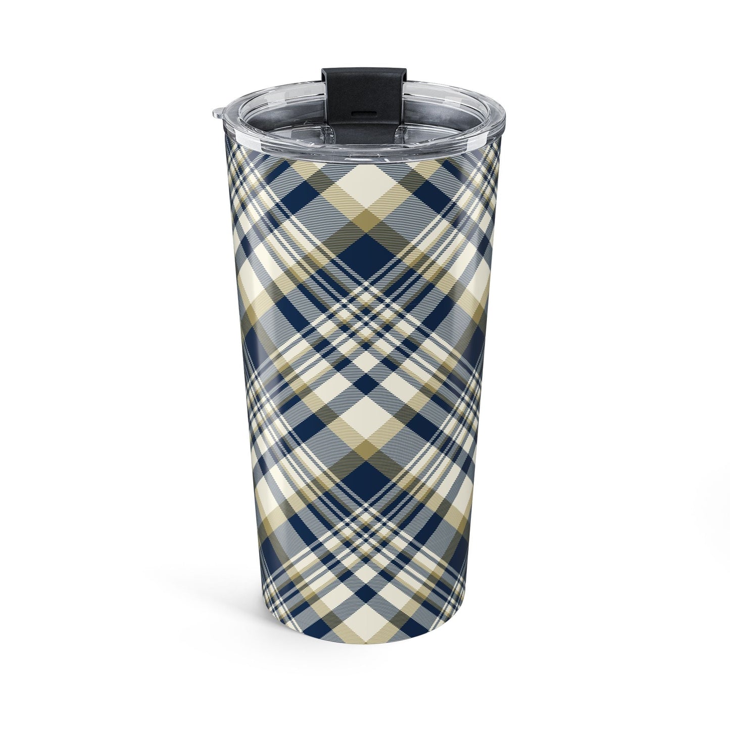 Tumbler | Blue & Gold | Tartan