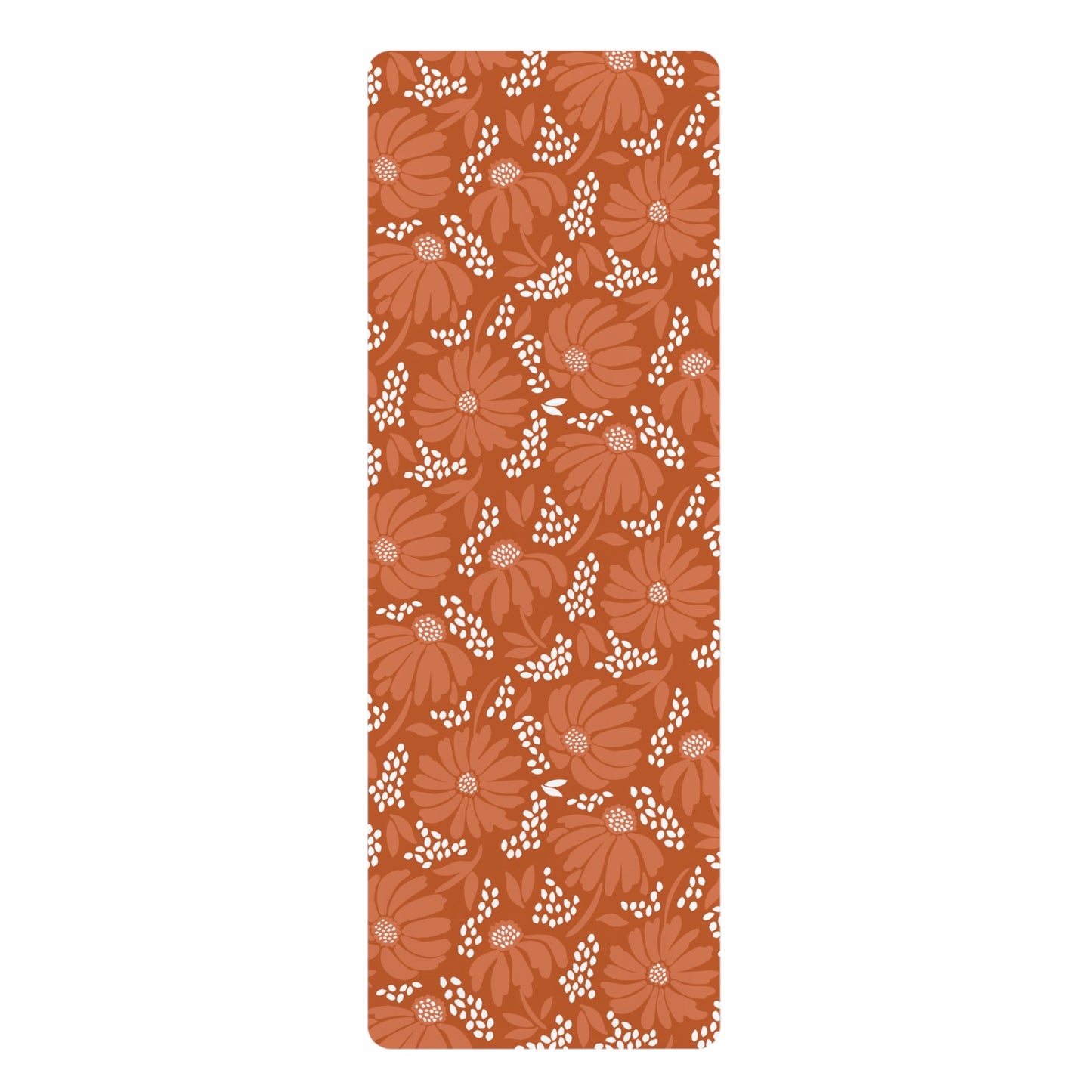 Yoga Mat | Dark Orange & White | Bellis