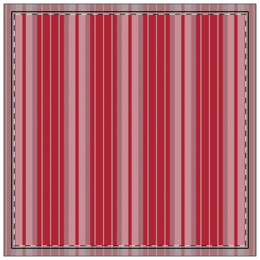 Napkins | Red & Gray | Stripe