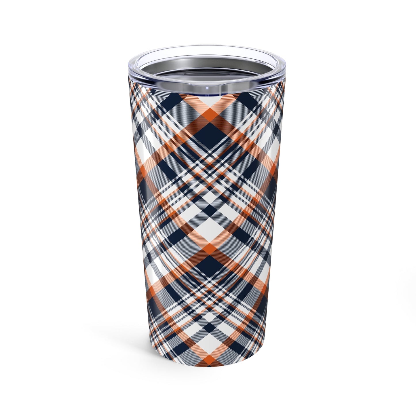 Tumbler | Orange & Blue | Tartan