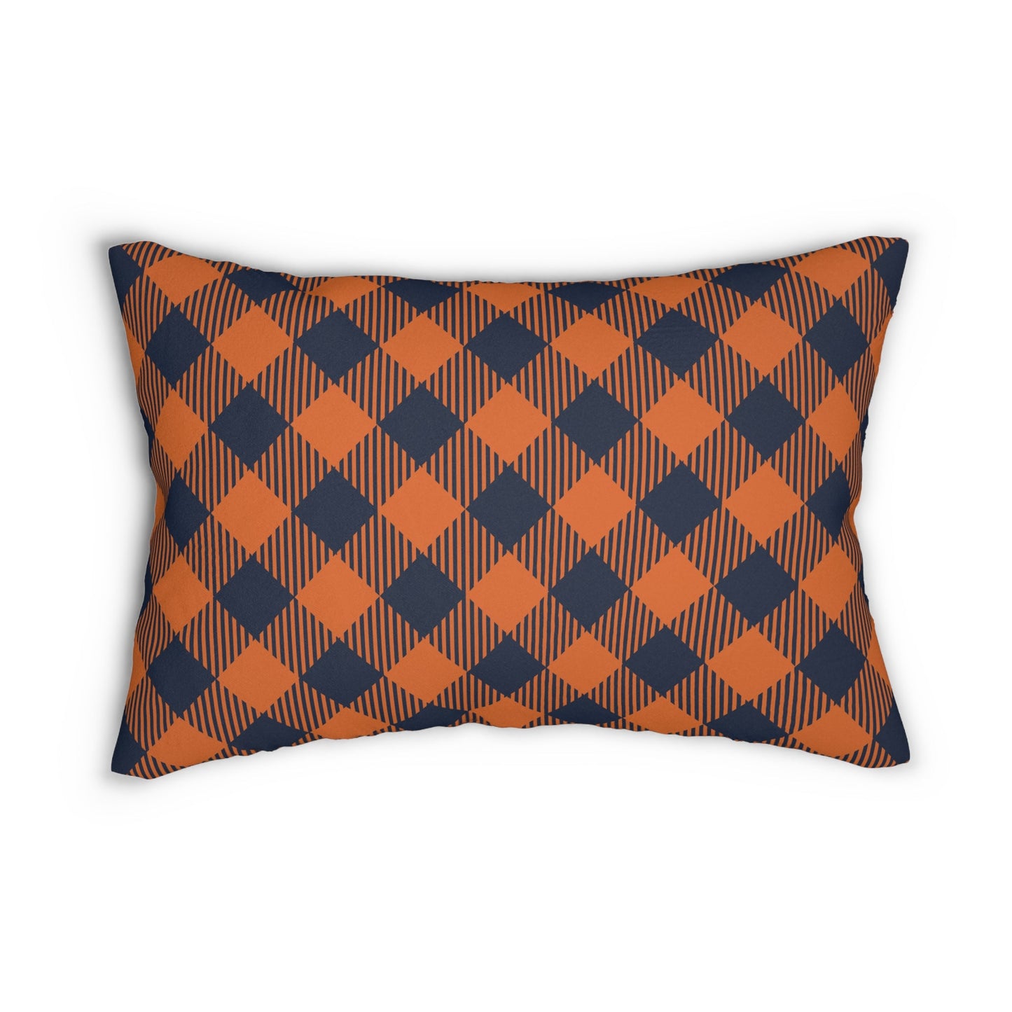 Pillow | Orange & Blue | Gingham