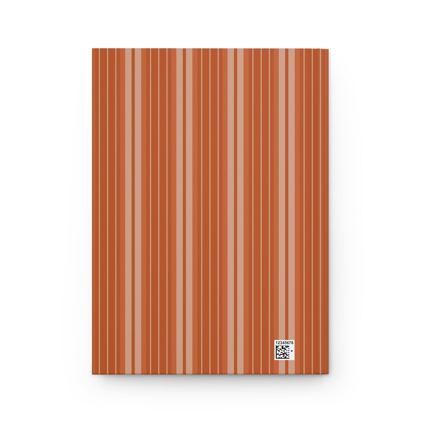 Journal | Dark Orange & White | Stripe