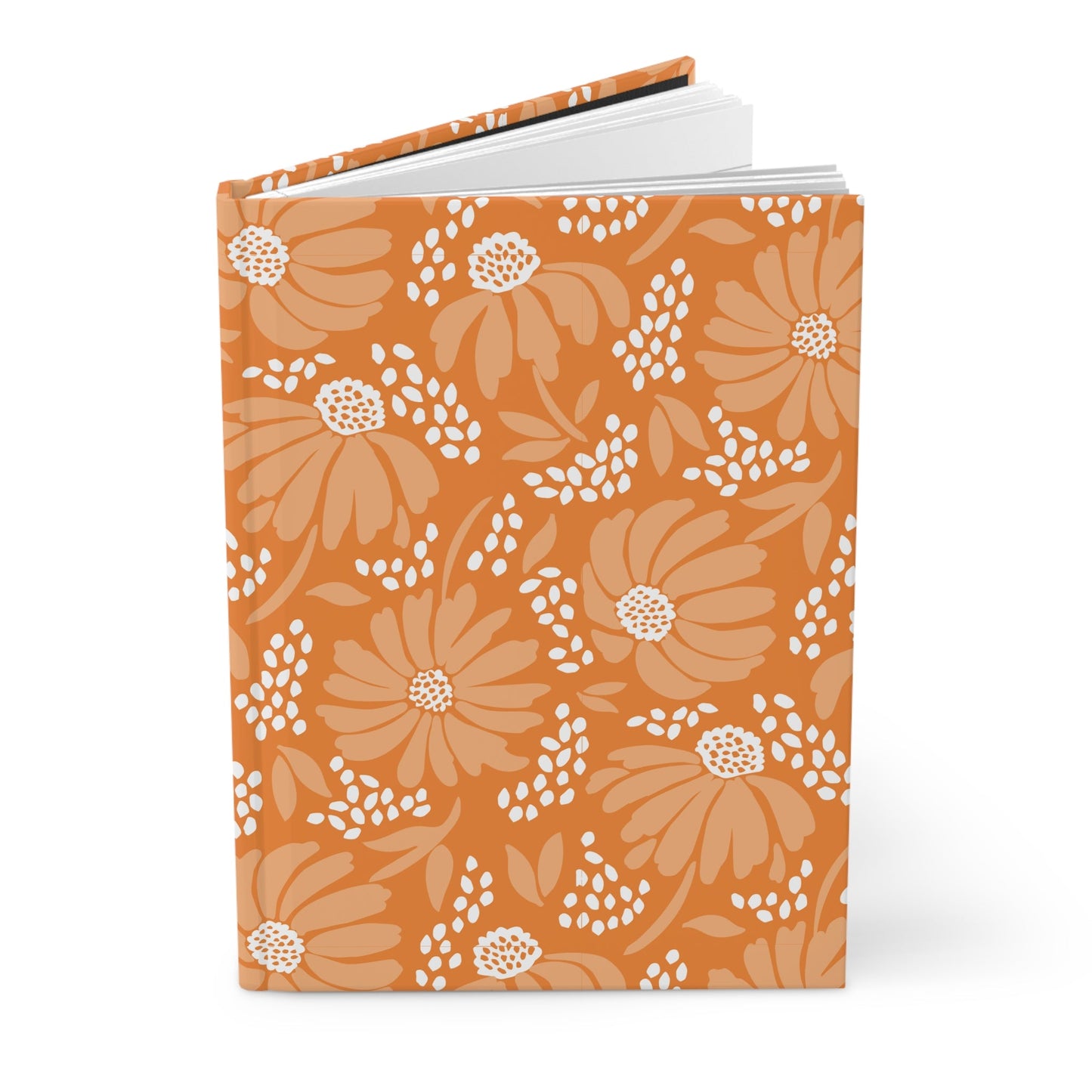 Hardcover Journal | Orange & White | Bellis