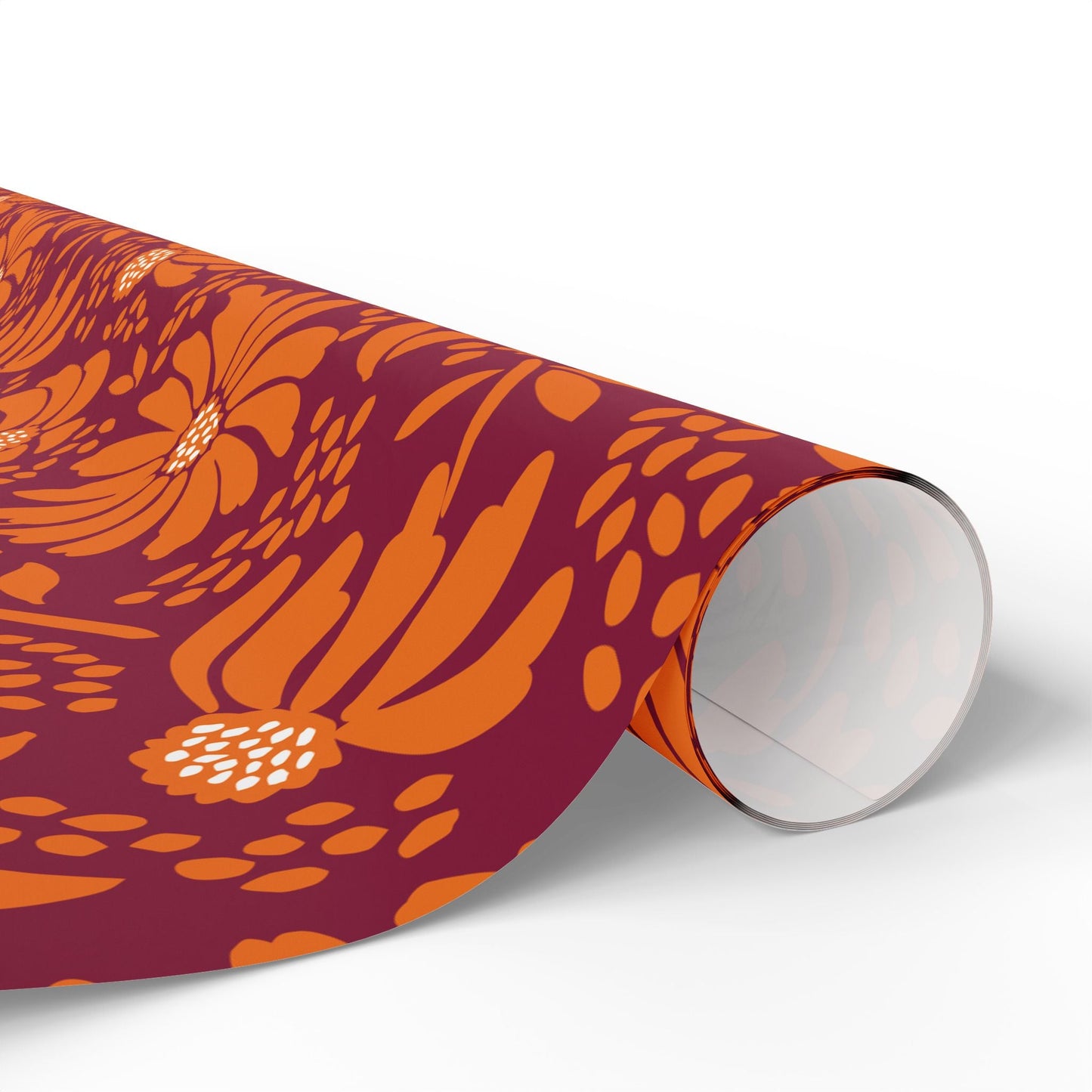Gift Wrap | Maroon & Orange | Bellis