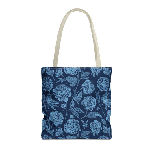 Totes | Light Blue & White | Peony
