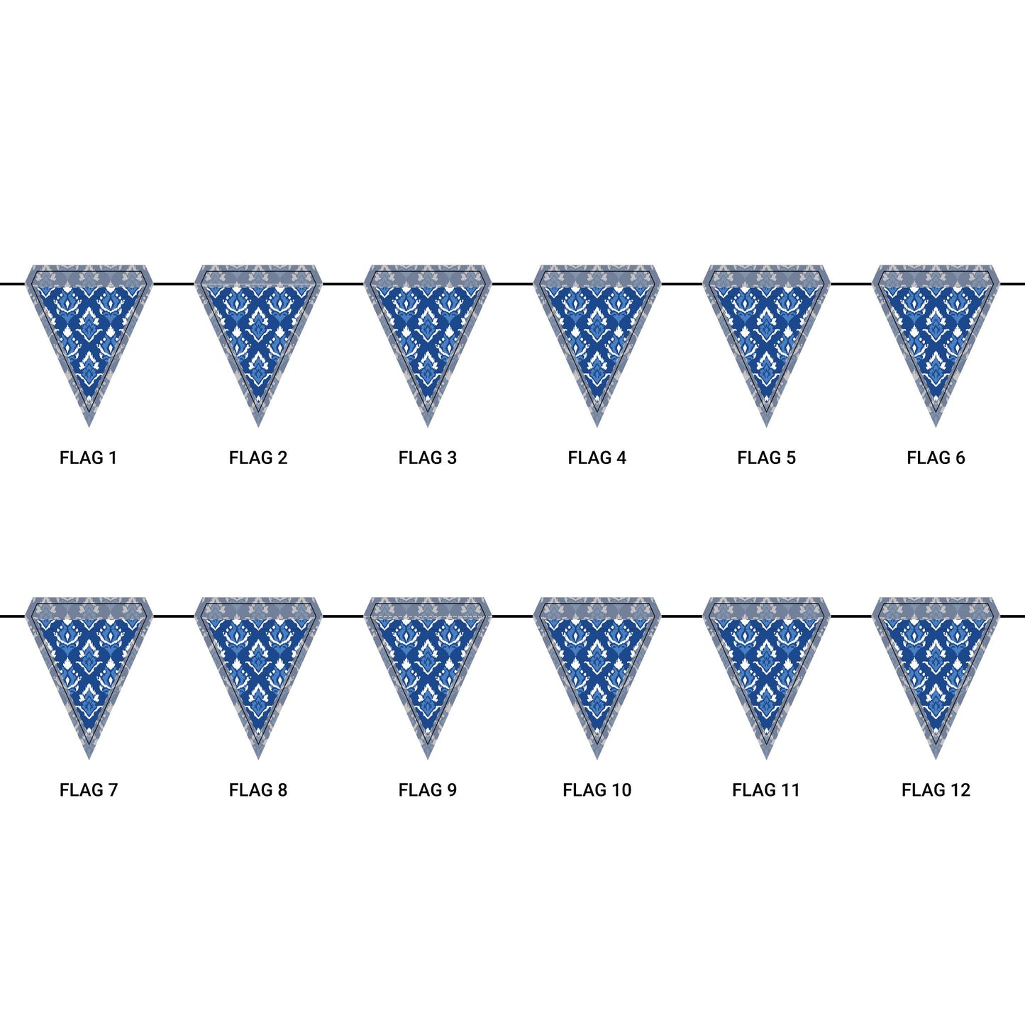 Flag Garland | Lexington, Kentucky | Ikat