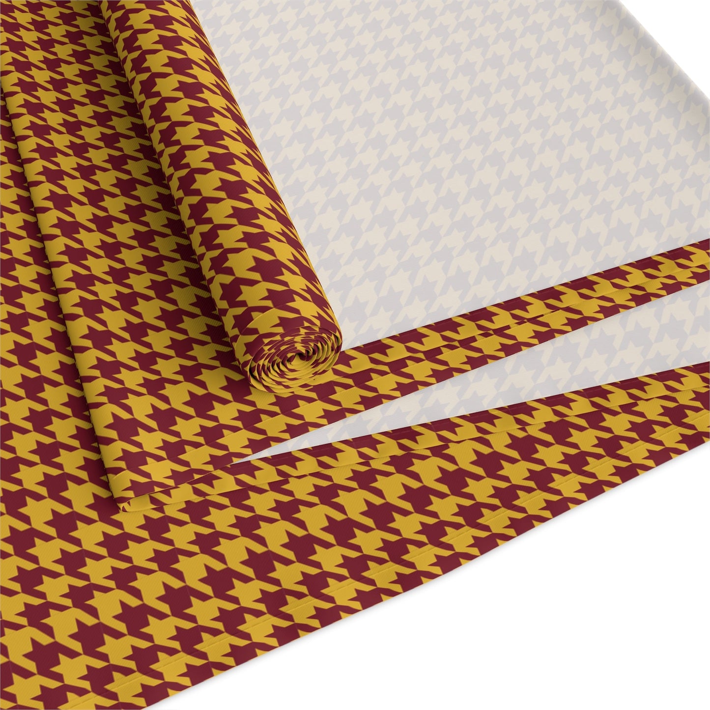 Table Runner | Red & Yellow | Houndstooth