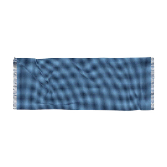 Scarf | Light Blue & White | Houndstooth