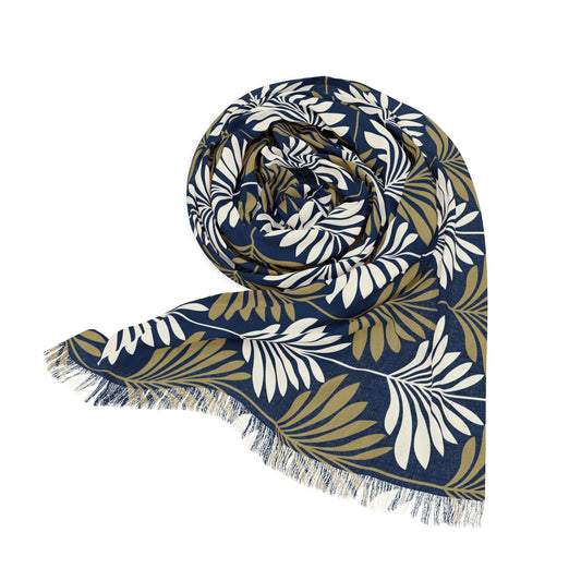 Scarf | Blue & Gold | Deco
