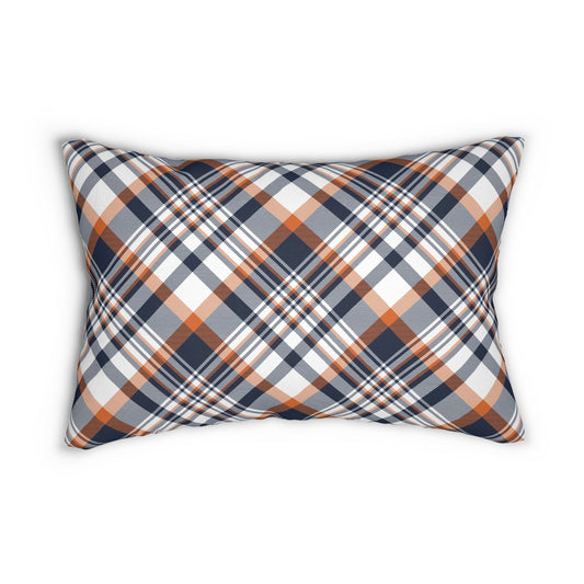 Pillow | Orange & Blue | Tartan