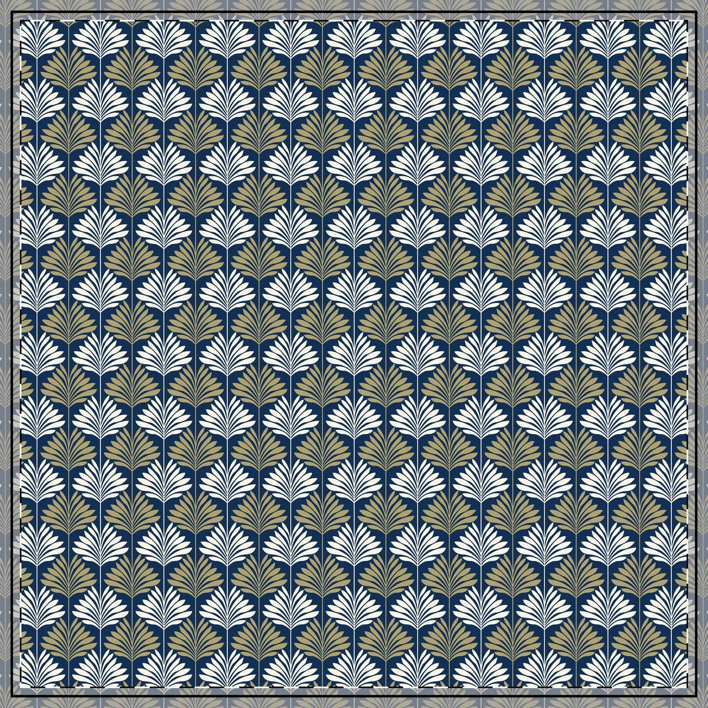 Tablecloth | Blue & Gold | Deco