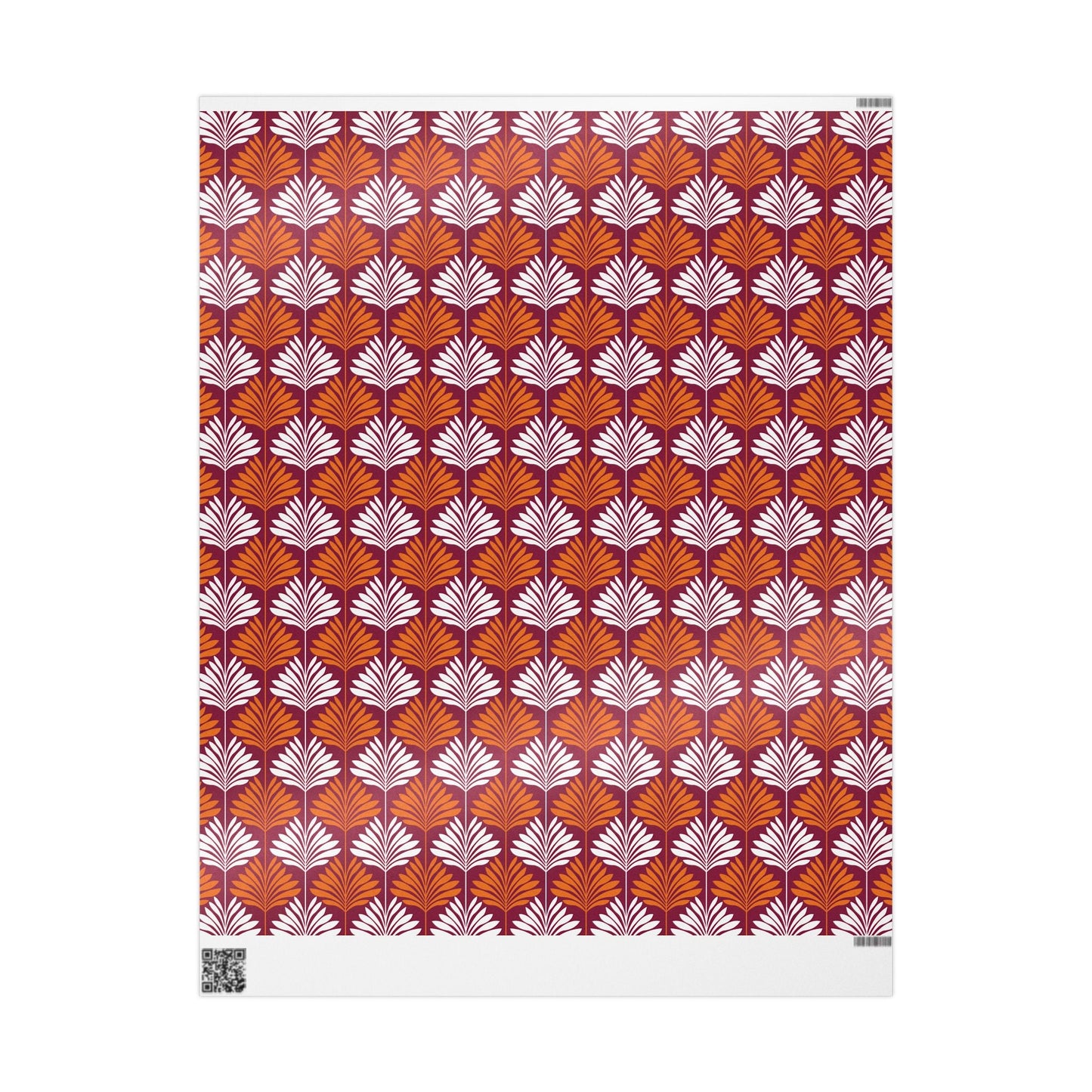 Gift Wrap | Maroon & Orange | Deco
