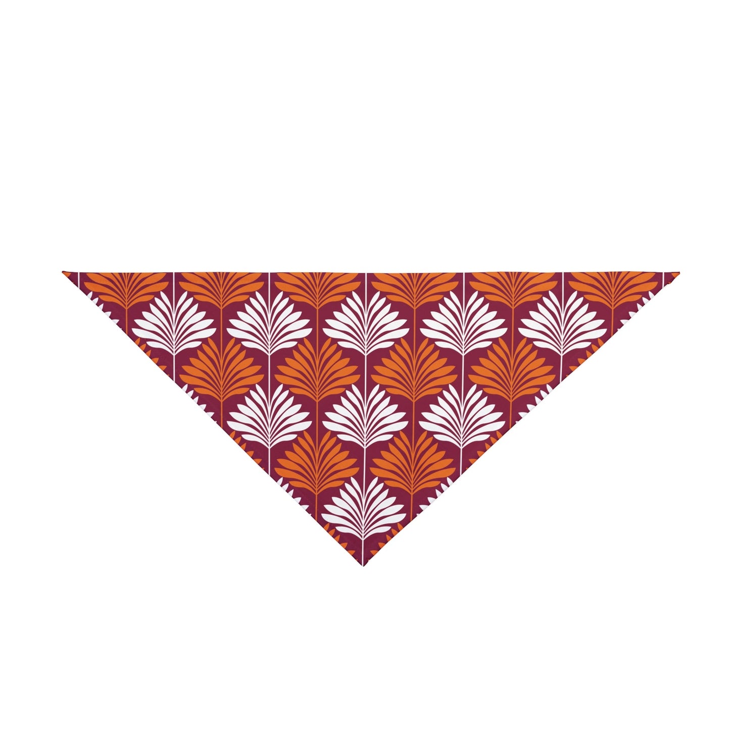 Pet Bandana | Maroon & Orange | Deco