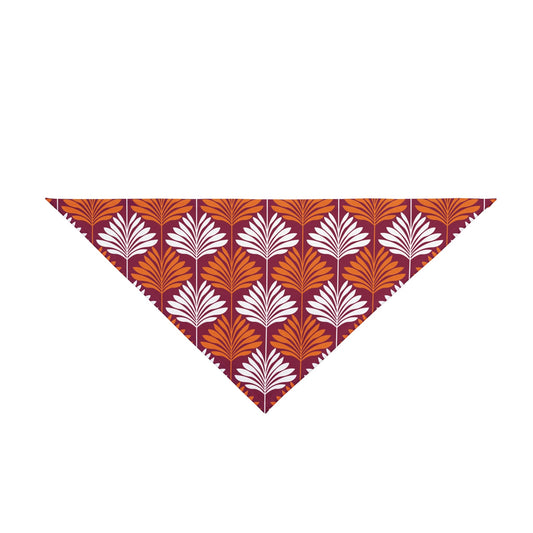 Pet Bandana | Maroon & Orange | Deco