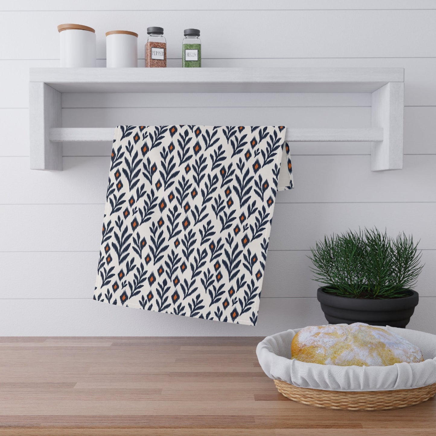 Tea Towels | Orange & Blue | Laurel