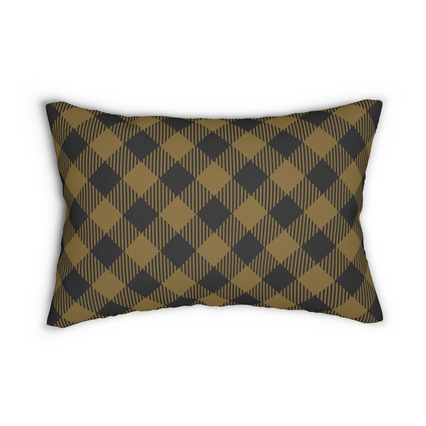 Pillow | Black & Gold | Gingham