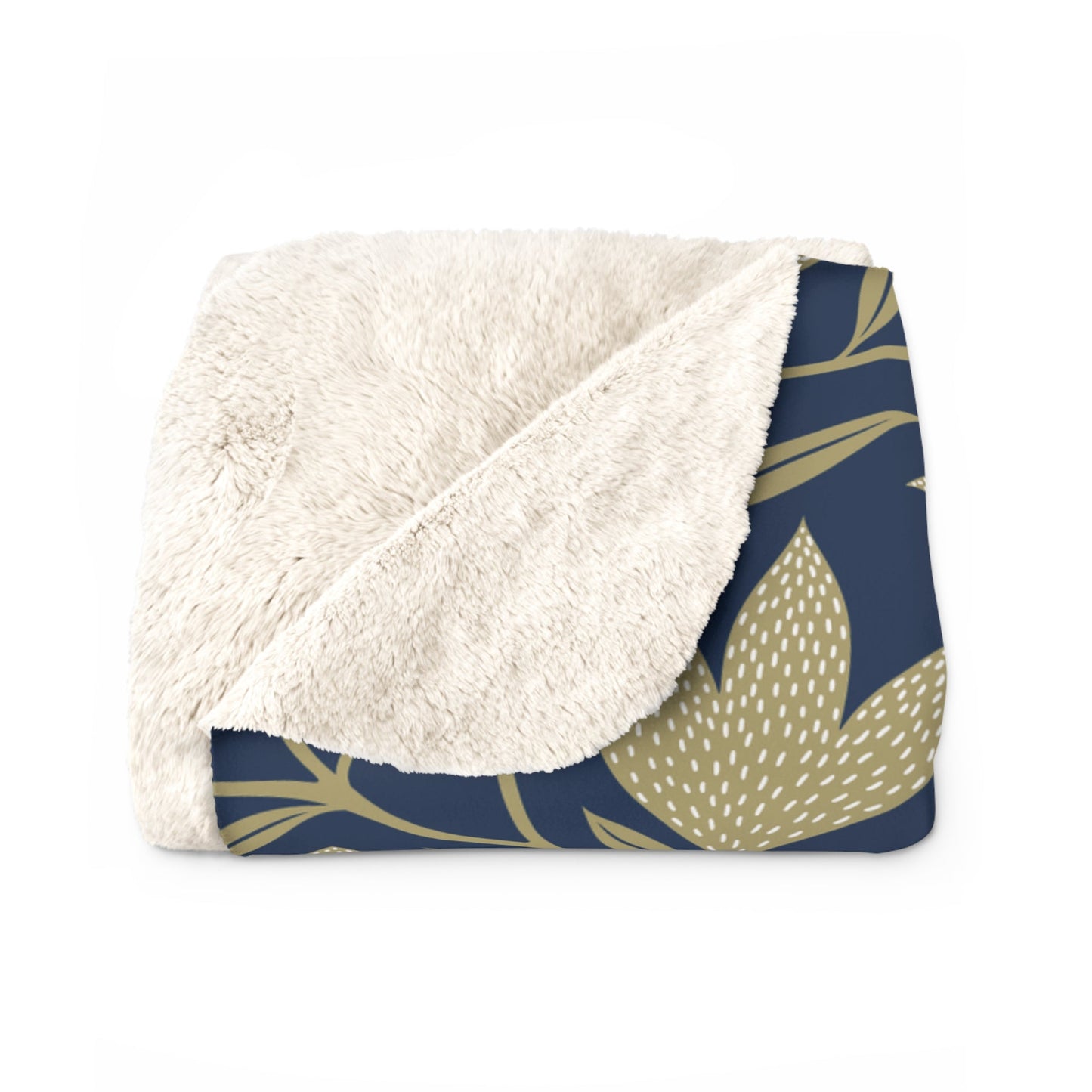 Sherpa Blanket | Blue & Gold | Magnolia