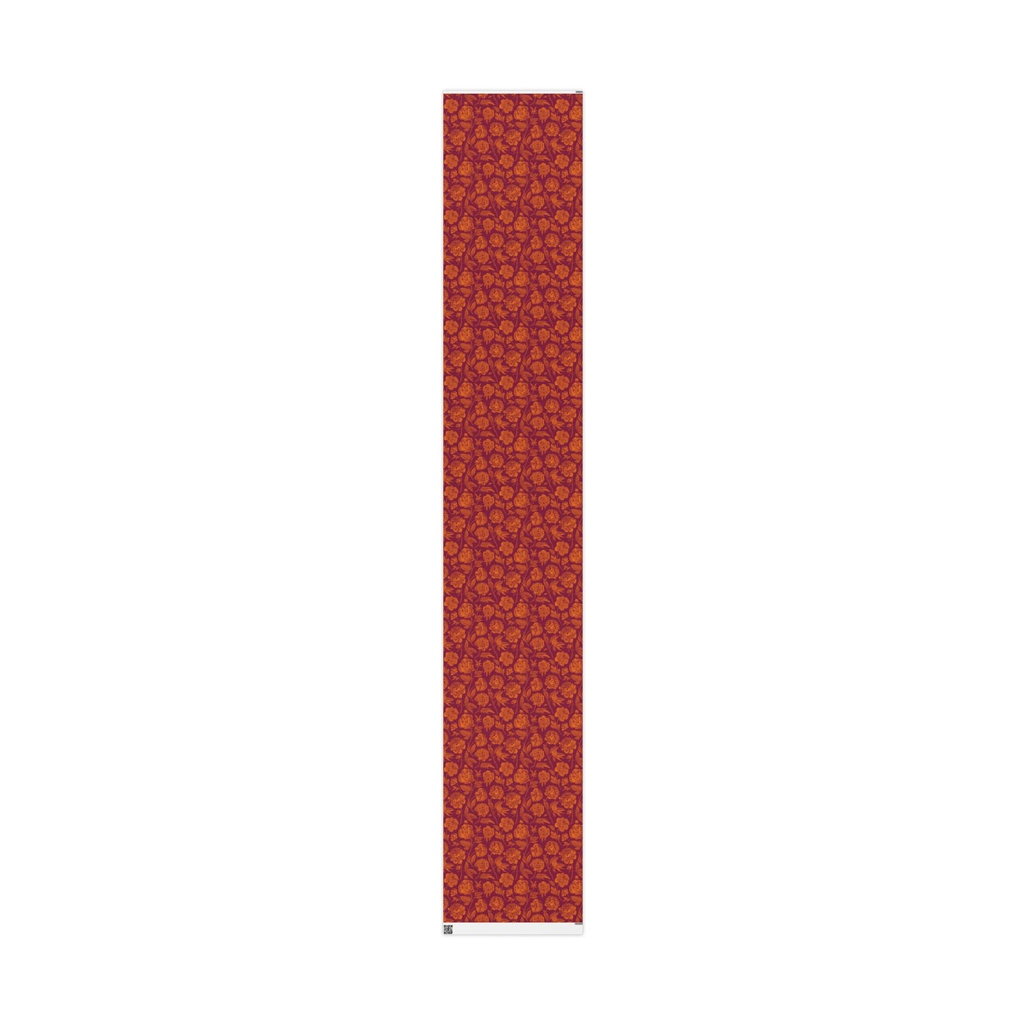Gift Wrap | Maroon & Orange | Peony