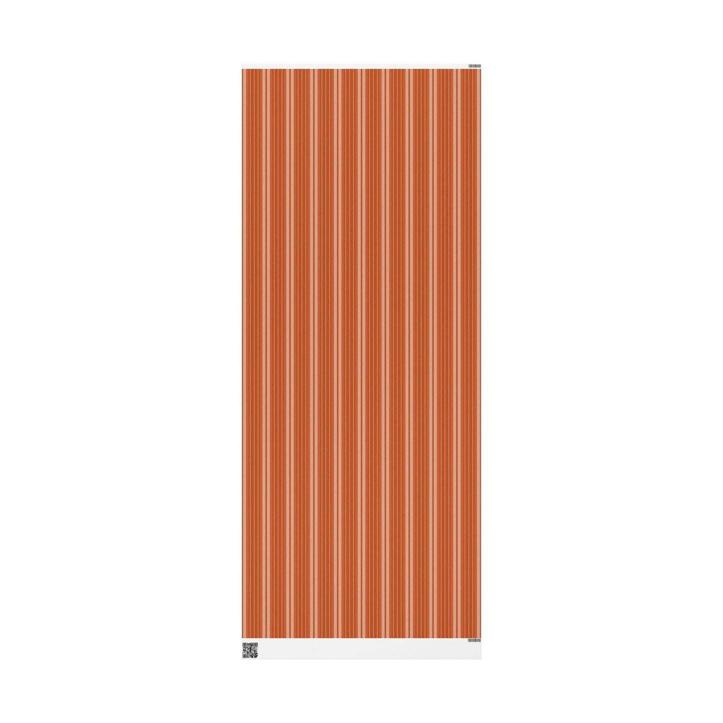 Gift Wrap | Dark Orange & White | Stripe