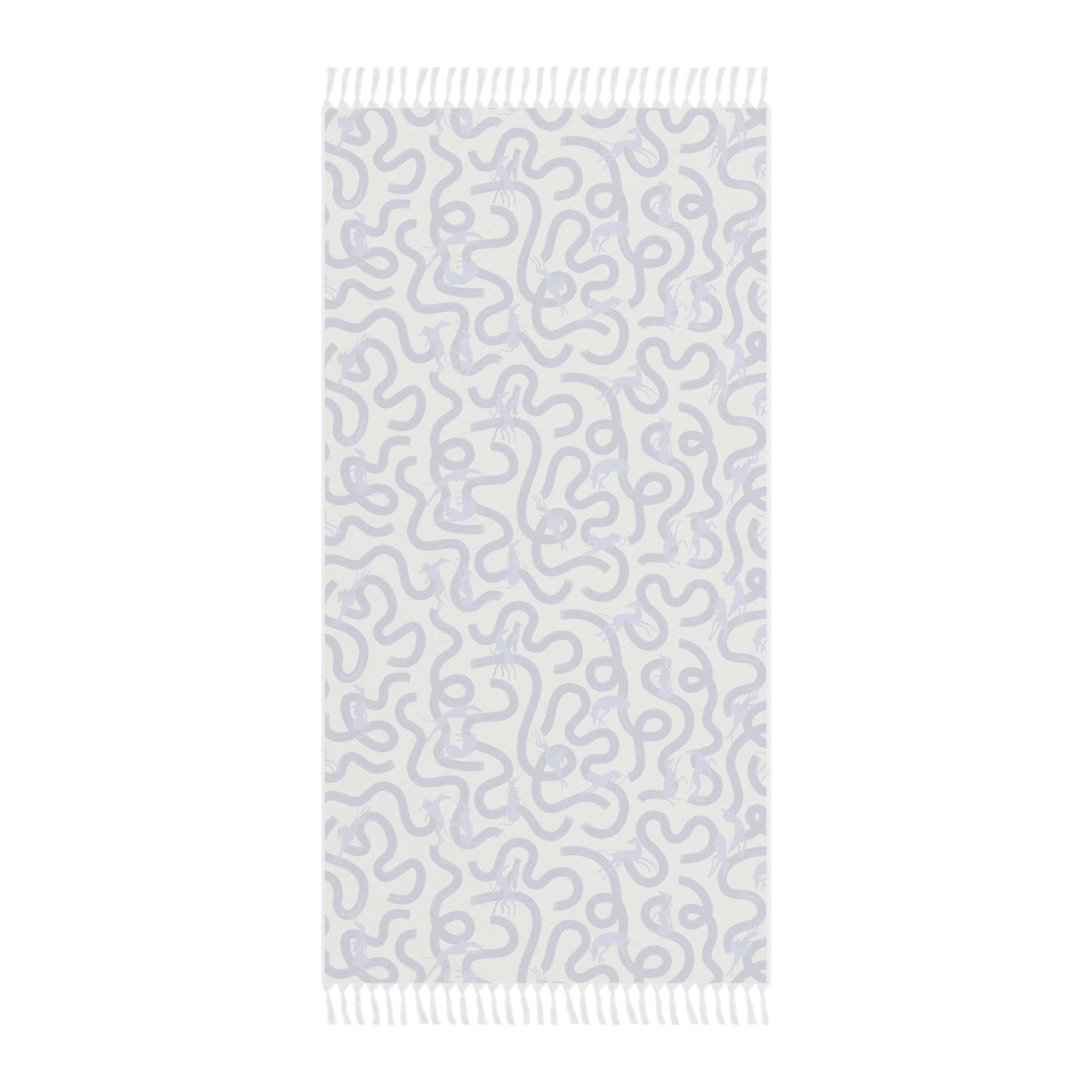 Boho Beach Towel | Greyhounds | Blue Ribbon
