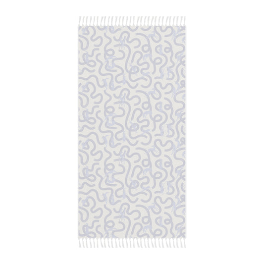 Boho Beach Towel | Greyhounds | Blue Ribbon