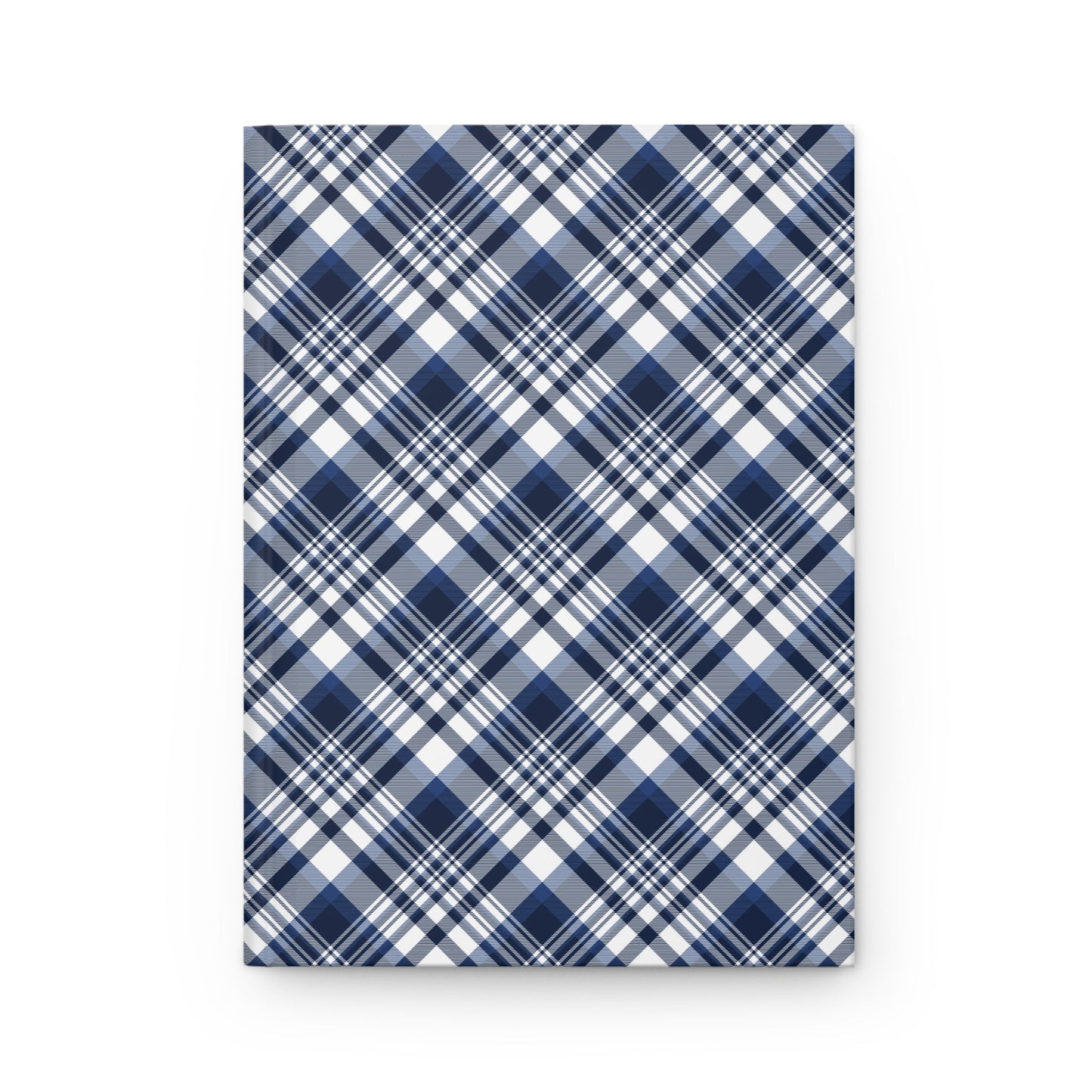 Hardcover Journal | Navy & White | Tartan