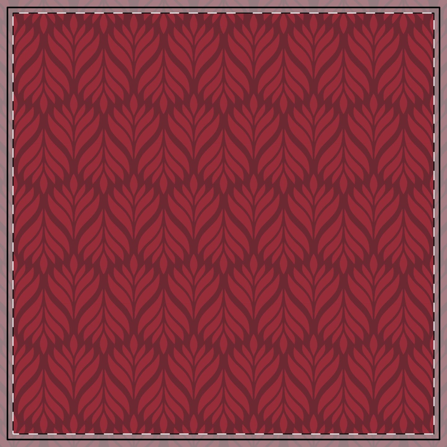 Tablecloth | Maroon & White | Palm