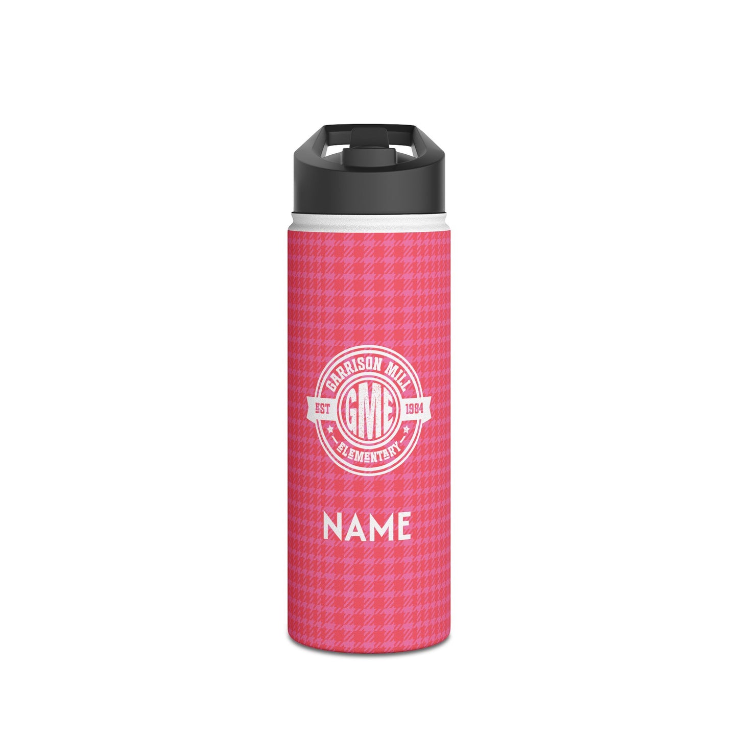 Insulated Water Bottle | Greyhounds | Pink Tartan