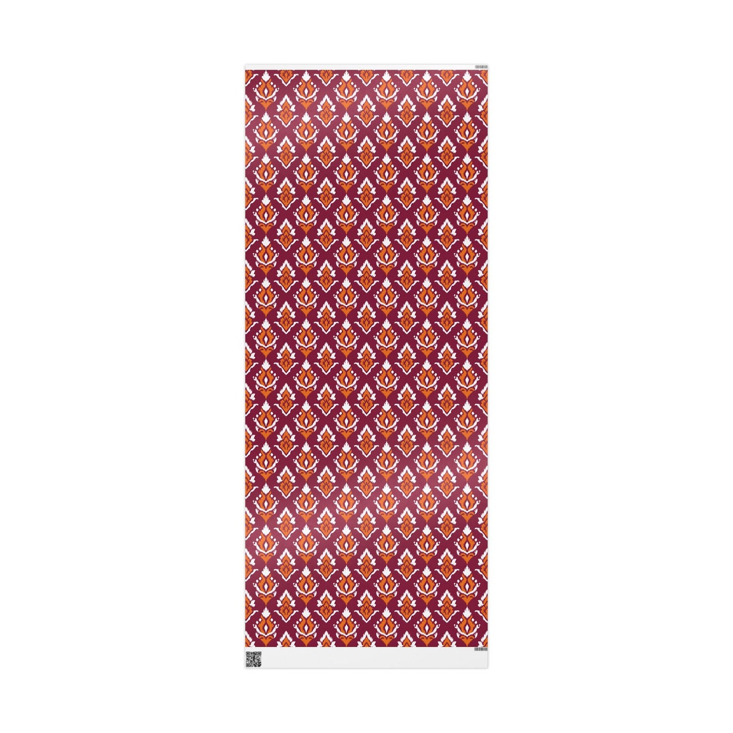 Gift Wrap | Maroon & Orange | Ikat
