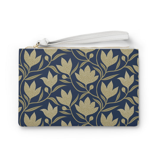 Clutch Bag | Gold & Blue | Magnolia