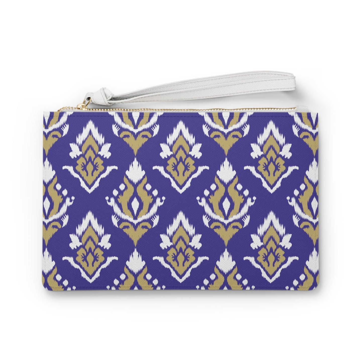 Clutch Bag | Purple & Gold | Ikat