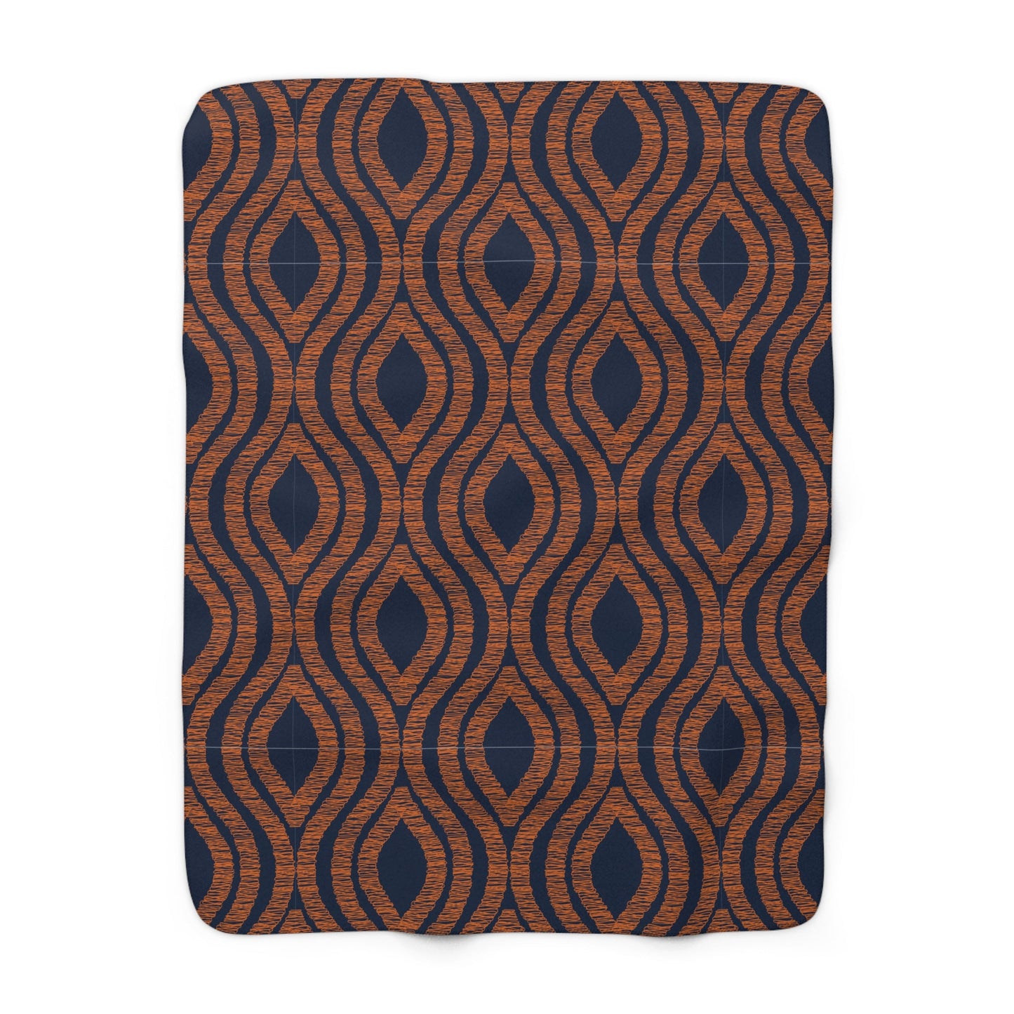 Sherpa Blanket | Orange & Blue | Ogee
