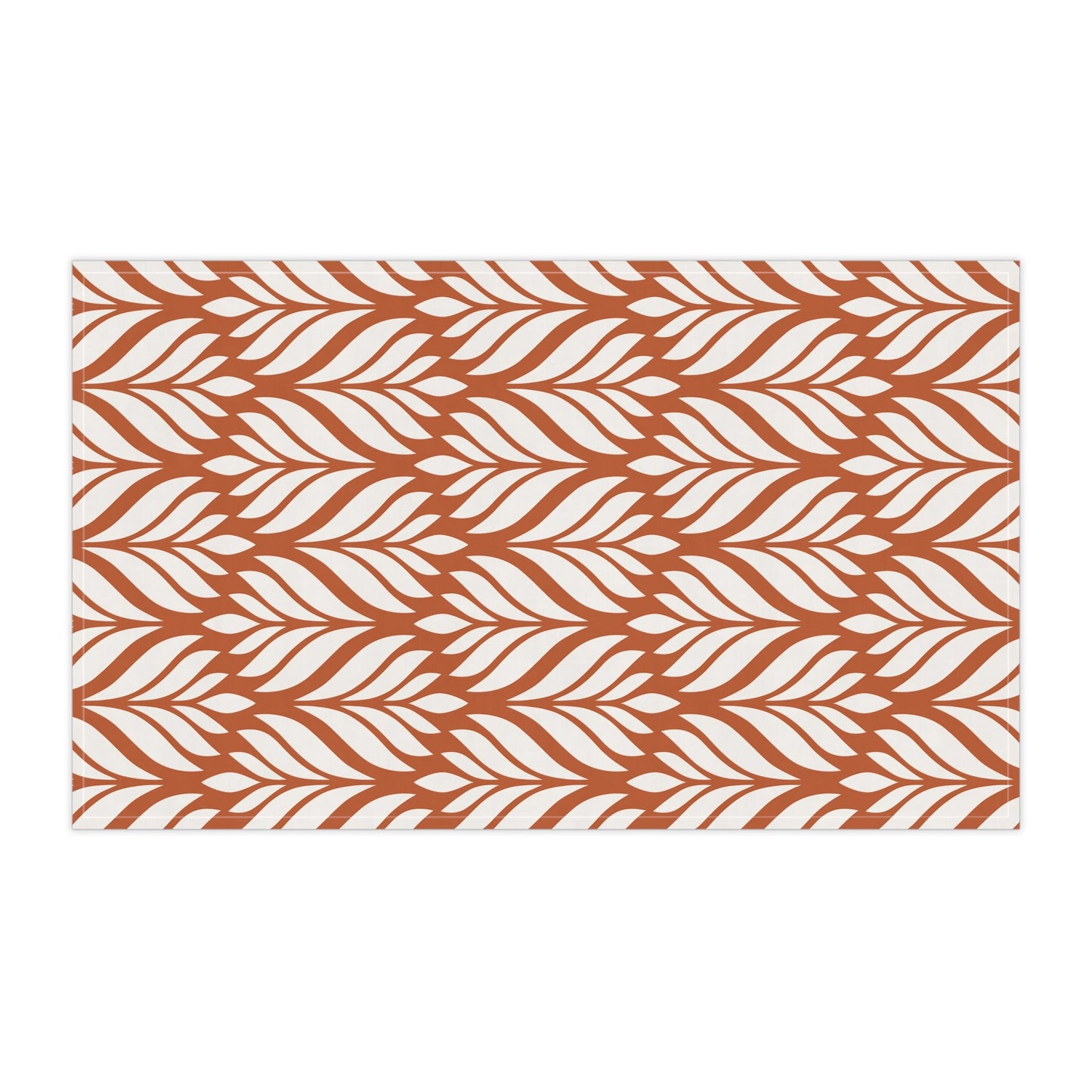 Tea Towels | Dark Orange & White | Palm