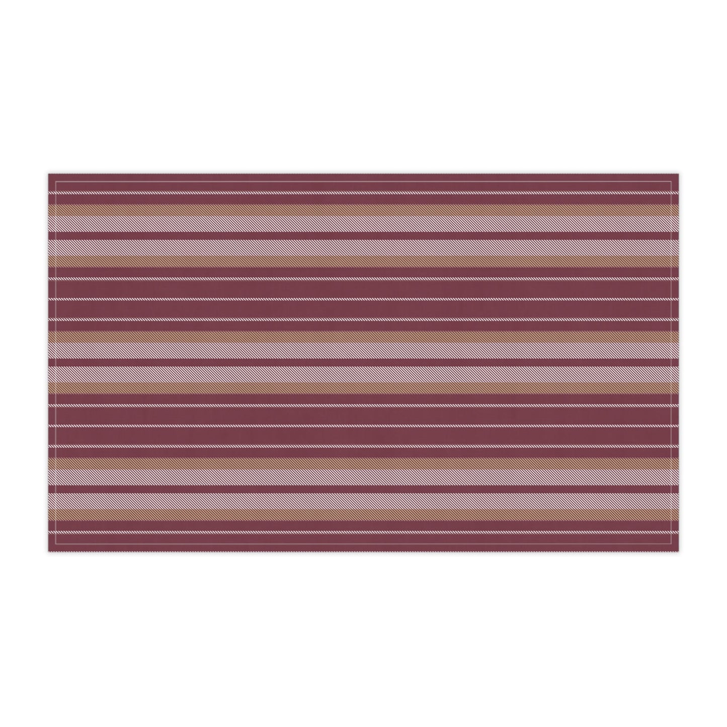 Tea Towels | Maroon & Gold | Stripe