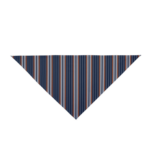 Pet Bandana | Orange & Blue | Stripe